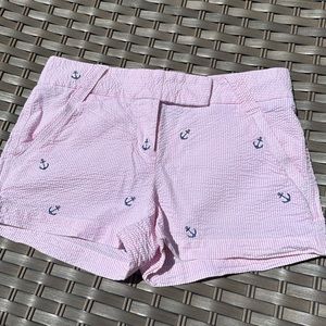JCrew Factory Seersucker Anchor Shorts